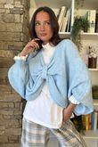 Big Softie Batwing Or Butterfly Knit Baby Blue